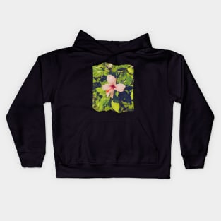 Pretty Pink Flowers Photography design with blue sky nature lovers Kids Hoodie